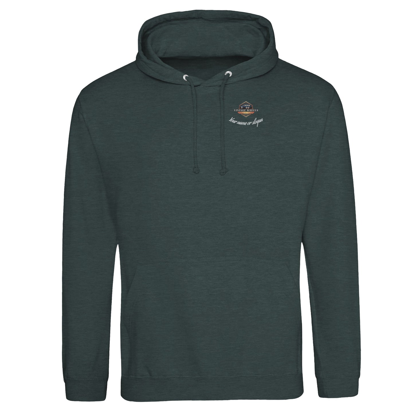 Straight Series Pullover hoodie in Charcoal featuring T223 Flathead Straight-6 Engine. Customized with your name or slogan