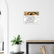 Wall-mounted PRINT LETS GET WIRED ORIGINAL WIRING SCHEMA & COLORS 1941-1945 TRUCKS in minimalist home interior, ideal for decor and truck restoration reference.