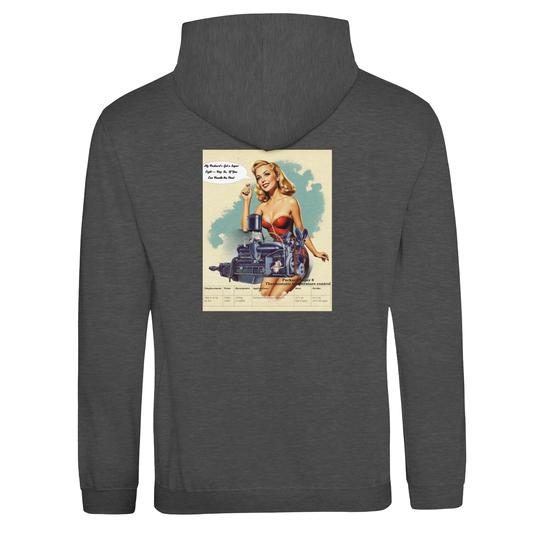 Stay warm and stylish with the Super 8 Inline Pullover Hoodie. Designed for fans of the legendary straight eight engine. Perfect for vintage car lovers and gearheads.